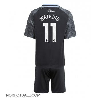 Billige Fotballdrakt Aston Villa Ollie Watkins #11 Replika Bortedraktsett Barn 2025-26 Kortermet (med bukser)